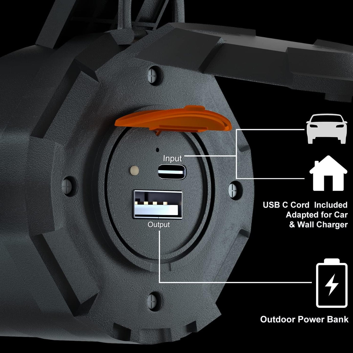 Rechargeable Spotlight Flashlight High Lumens 200000,Large Flashlight with 550 Yards Light Distance, Work Light Spot Lights Outdoor Handheld, Waterproof Searchlight with Stand&red Lens