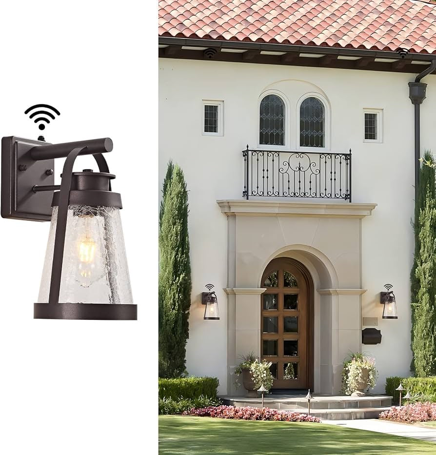 Dusk to Dawn Sensor Outdoor Wall Light Waterproof Exterior Lighting Fixtures Modern Outside Light for House Porch Garage Patio Front Door Hallway