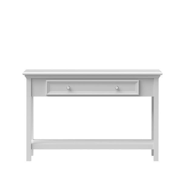 Solid Wood Console Table With Drawer and Shelve