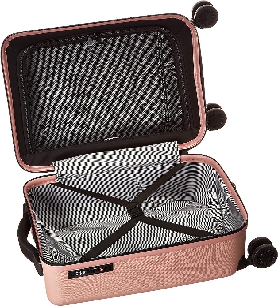 Dual ABS suitcase carry on size, 10601-01589 Pink