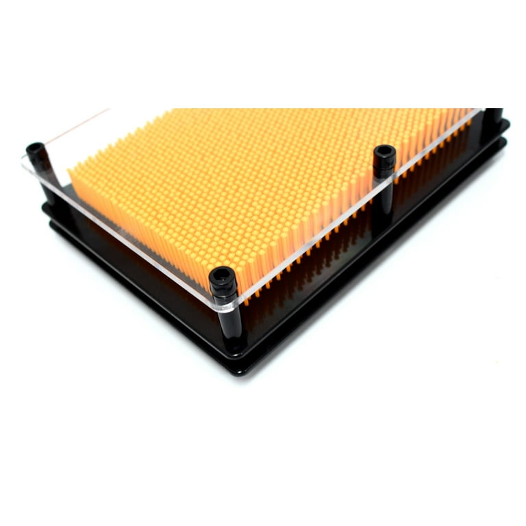 3D Pin Art Impression Board - Orange