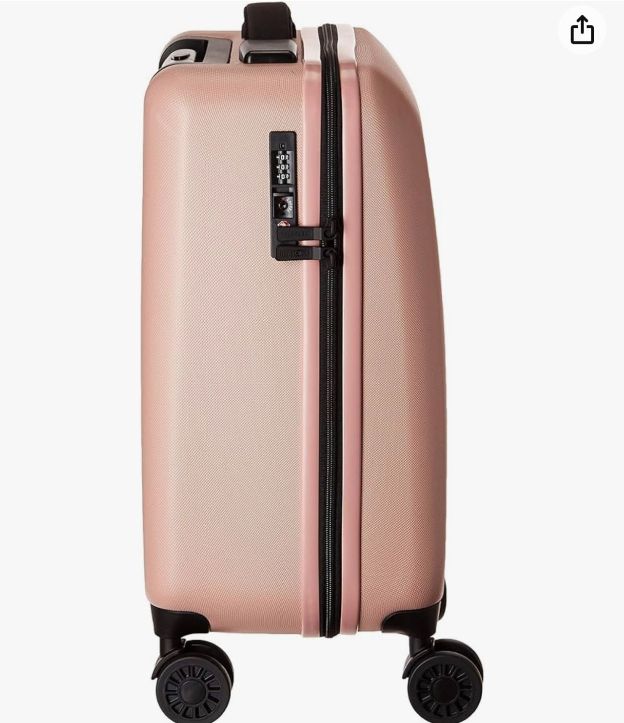 Dual ABS suitcase carry on size, 10601-01589 Pink