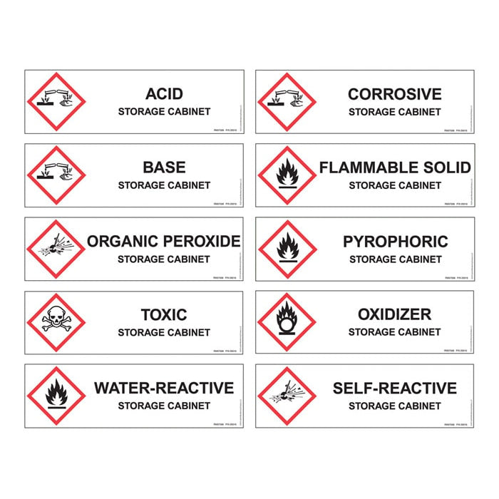 FM-approved. 12 Gallon, 1 Shelf, 1 Door, Self-Close, Hazardous Material Cabinet, ChemCor® Compac, Royal Blue