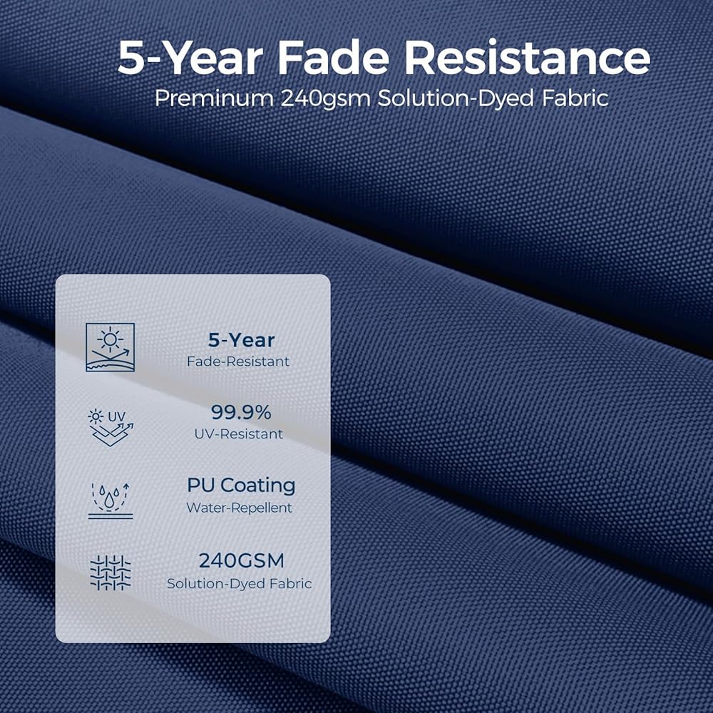 10x10FT Aluminum Cantilever Patio Umbrella - Large Offset Heavy-Duty Umbrella with 360° Rotation, Infinite Tilt,10-Year Rustproof, 5 Year Fade-Resistant for Outdoor, Pool, Beige