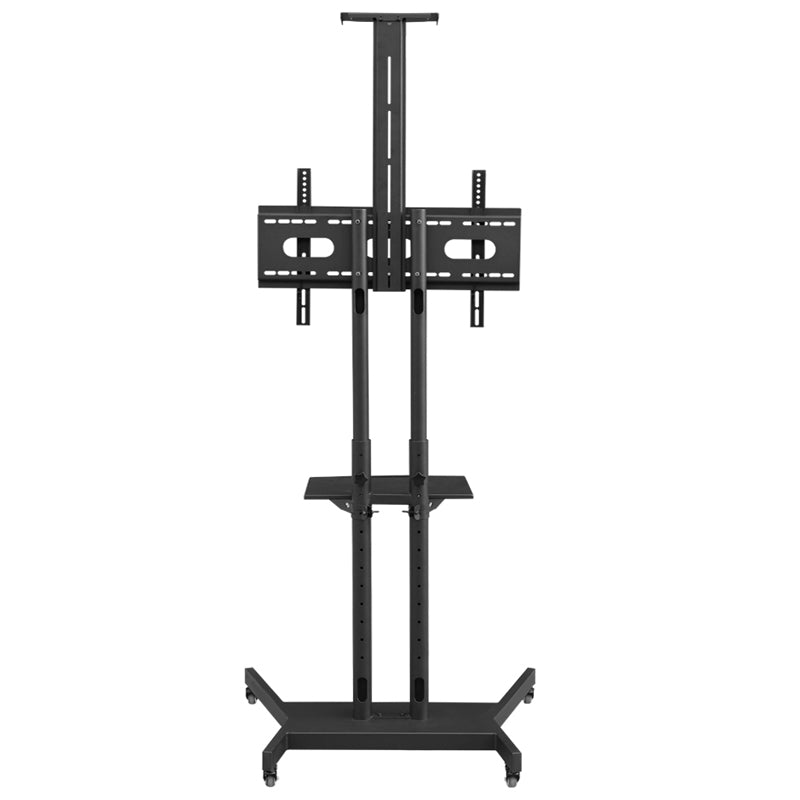 Adjustable Mobile TV Stand TV Cart for 55 to 80in Rolling TV Cart