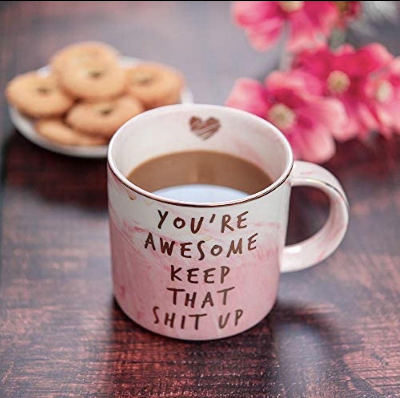 Gifts pink Mug- Funny Inspirational,Thoughtful,Friendship, New Job
