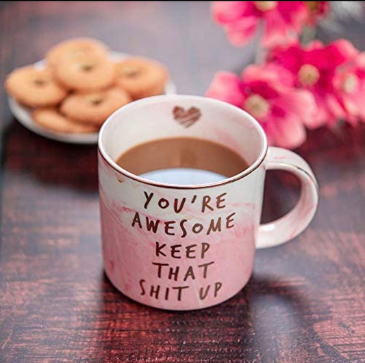 Gifts pink Mug- Funny Inspirational,Thoughtful,Friendship, New Job