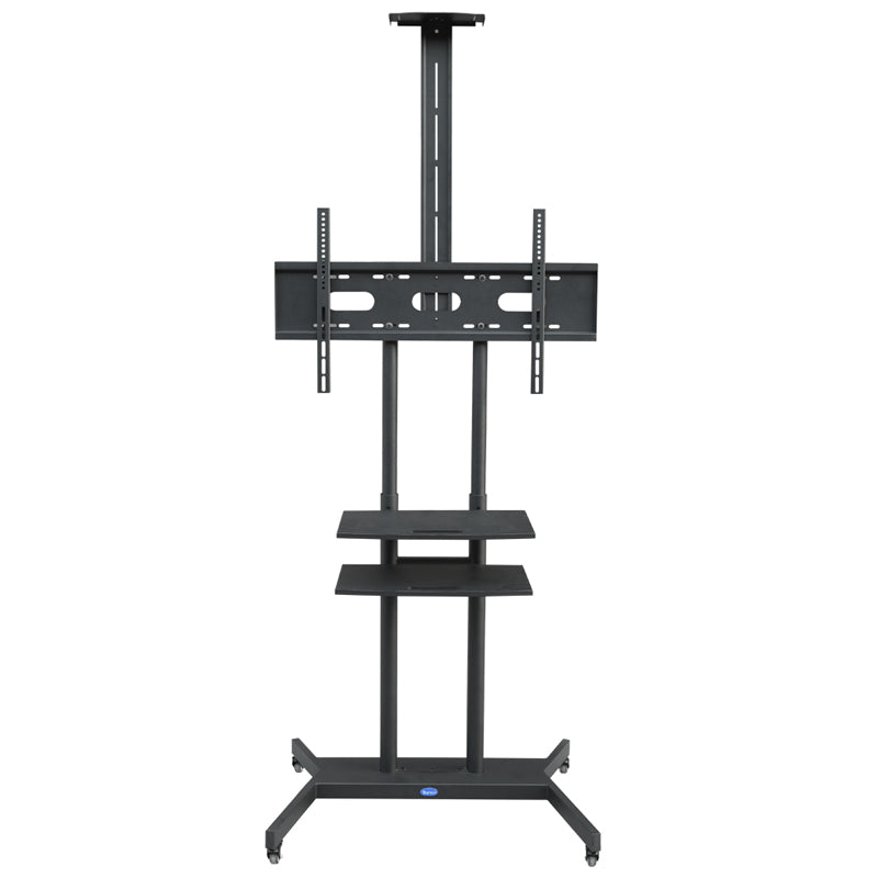 Adjustable Mobile TV Stand TV Cart for 55 to 80in Rolling TV Cart