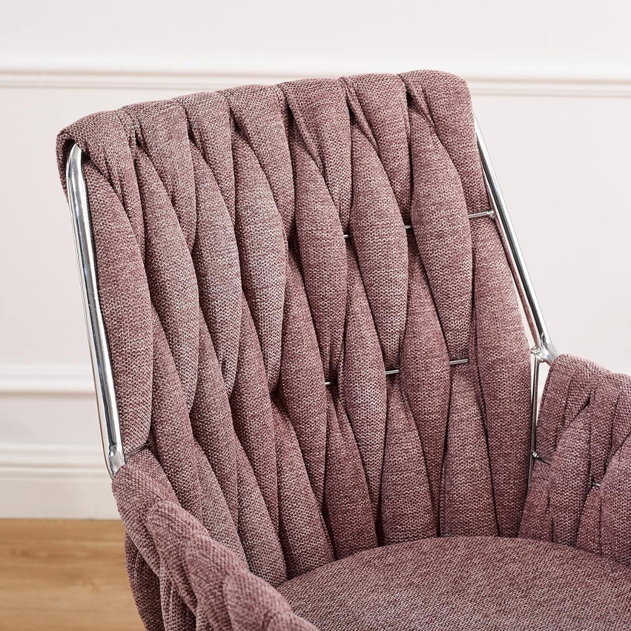 Art Modern Dining Chairs, Hand Weaving Accent Chairs
