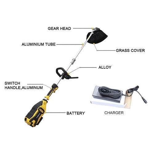 48-Volt Lithium-ion Cordless String Trimmer/Edger 4 AH Battery Included