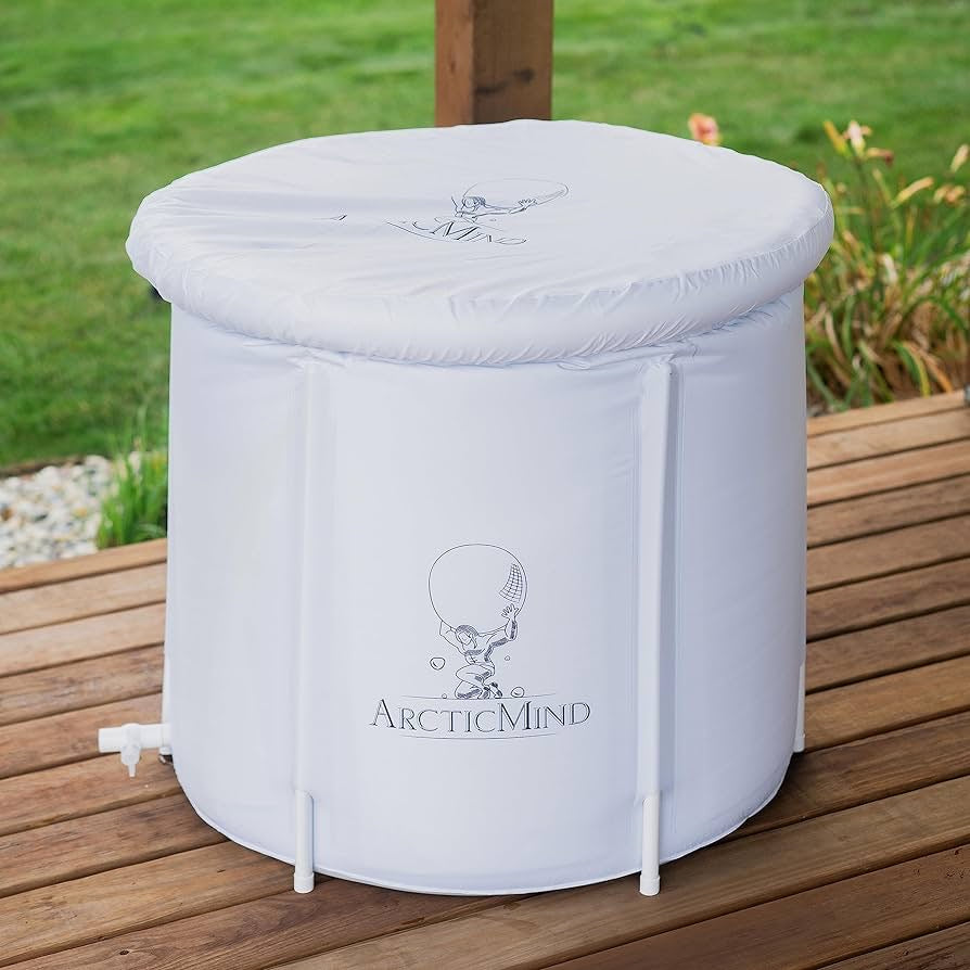 Ice Bath Tub - Cold Plunge Tub - Ice Bath - Ice Bath Tub for Athletes - 80cm * 80cm (White Frost)