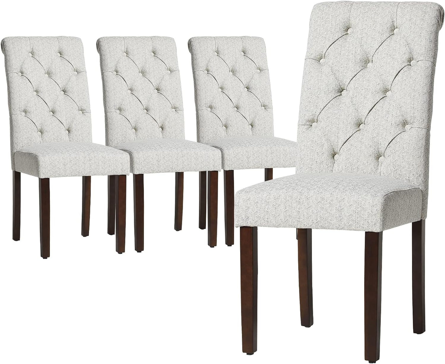 ufted Dining Chairs Set of 2, Accent Parsons Diner Chairs Upholstered Fabric Dining Room Chairs Side Chair Stylish Kitchen Chairs with Solid Wood...