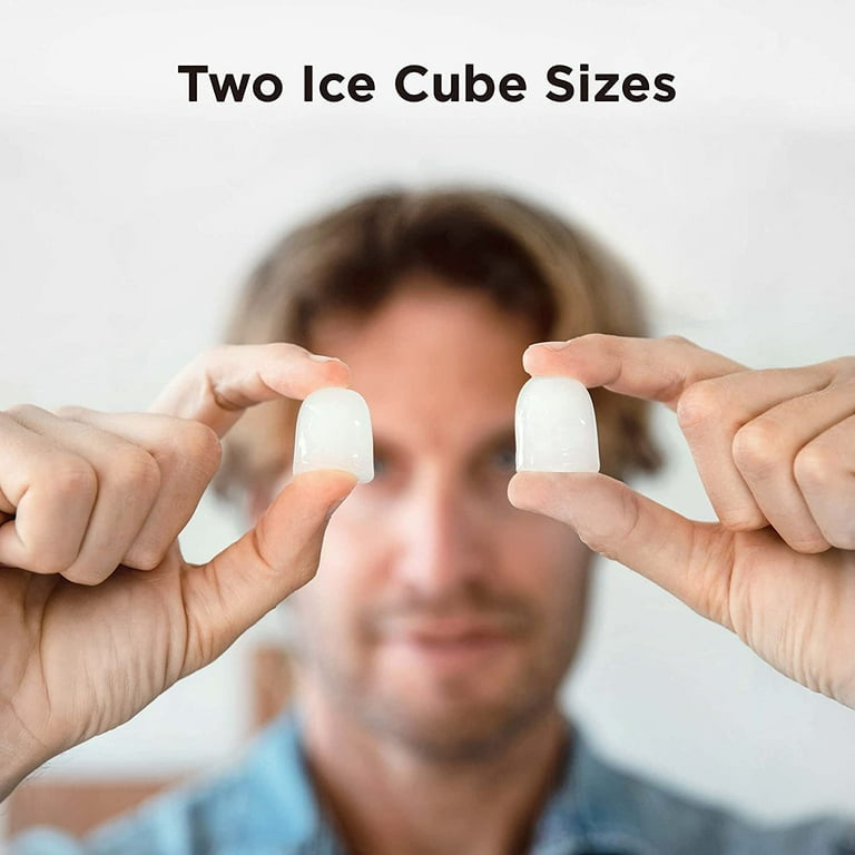 Countertop Ice Maker 26 lbs/24h 9 Cubes/6 Mins with Self-Cleaning Bullet Ice Maker for Home Office Bar Party