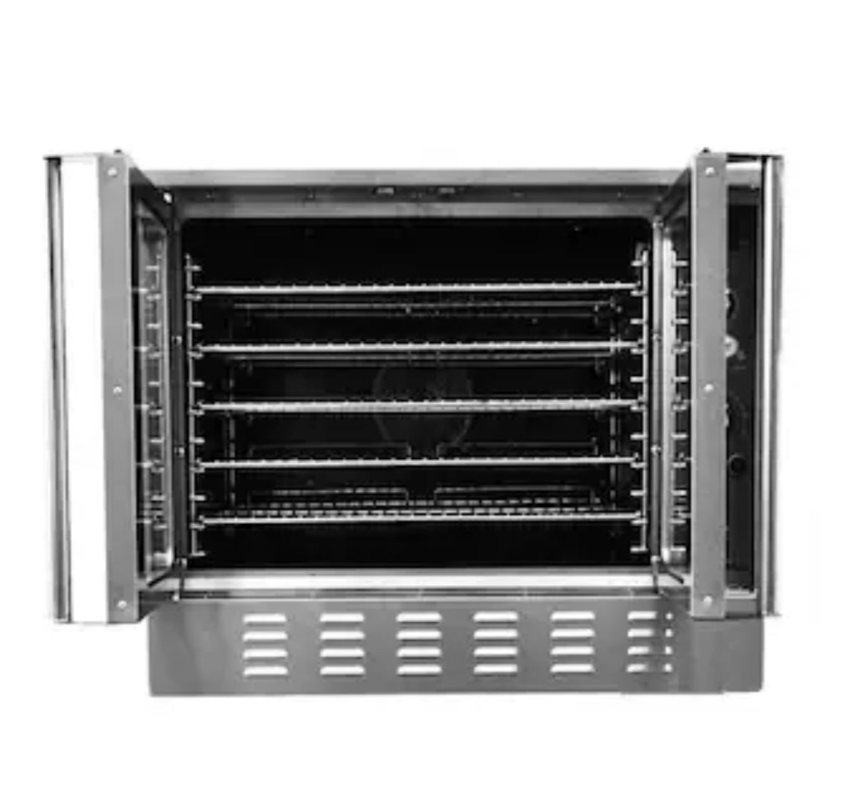 Cooler Depot 36-in Glass Top 1 Burner 10-cu ft Freestanding Electric Range (Stainless Steel)