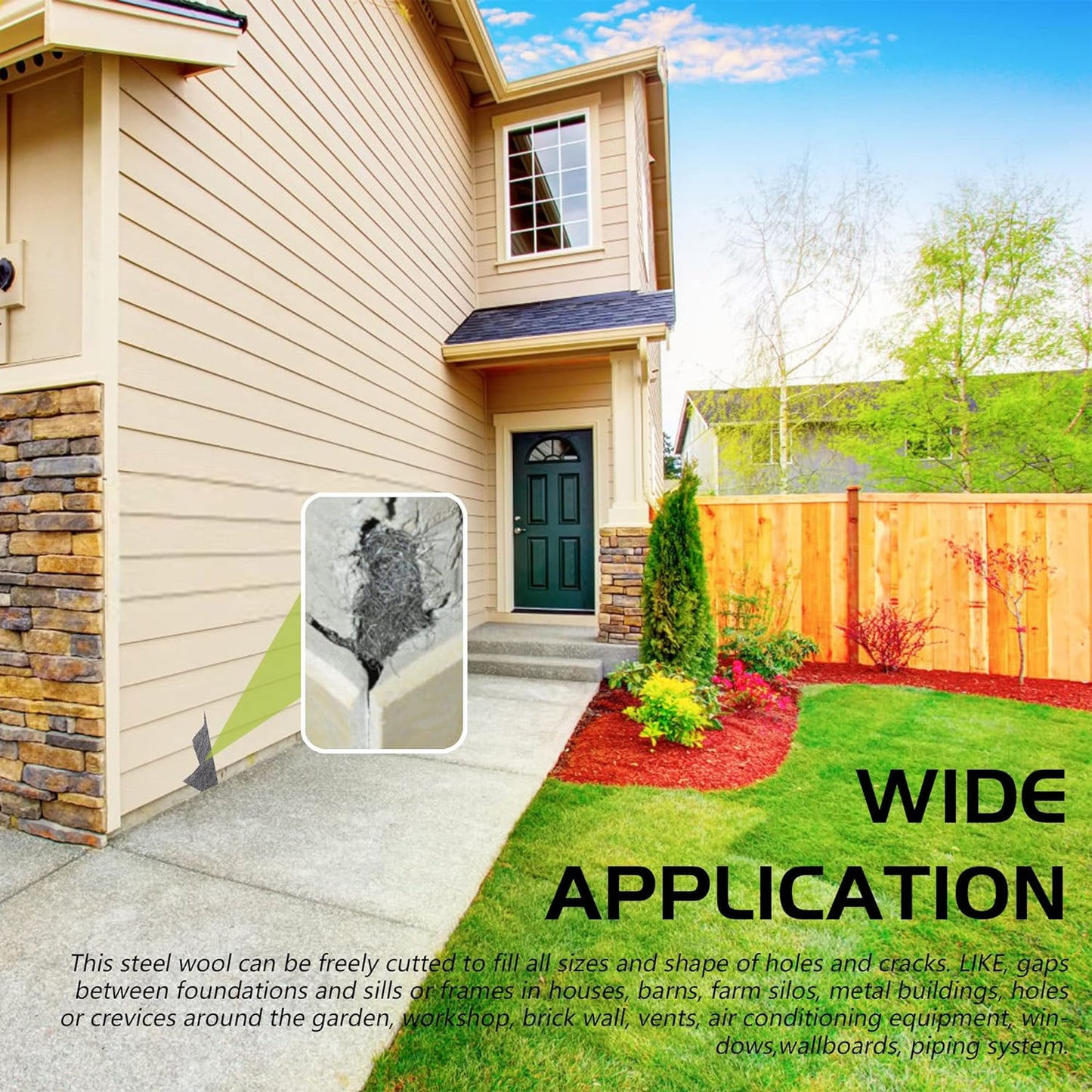 Steel Wool Roll, 0000 Steel Wool 40ft, Thick Wire Filling Fabric Hole Filler DIY Kit, Hardware Cloth, Gap Blockers Keep animals away from holes/wall cracks/ducts/vents in workshops/houses/garages