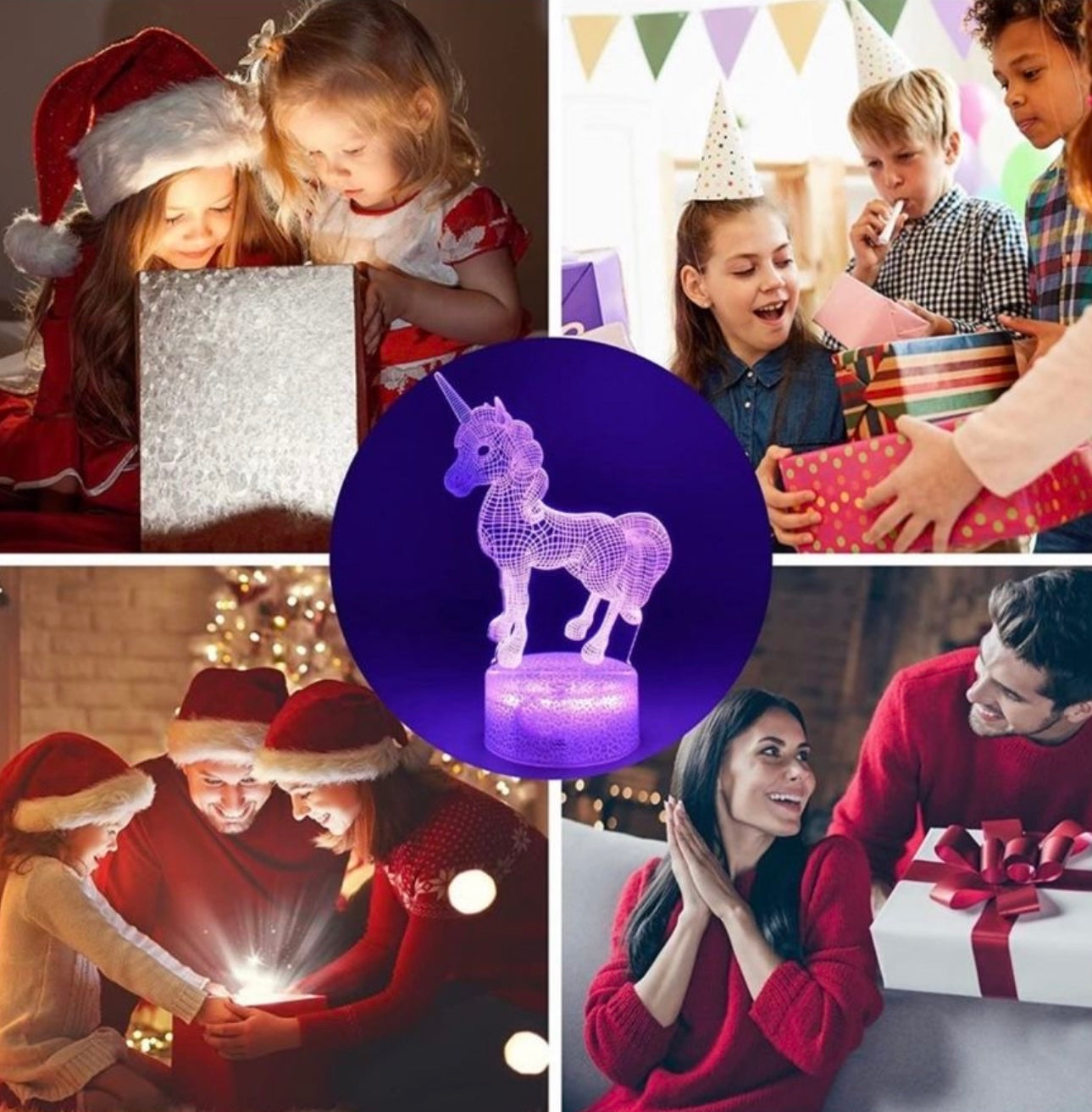 Gifts Nightlights with Remote & Smart Touch 7 Colors + 16 Colors Changing Dimmable LED Bedside Lamp
