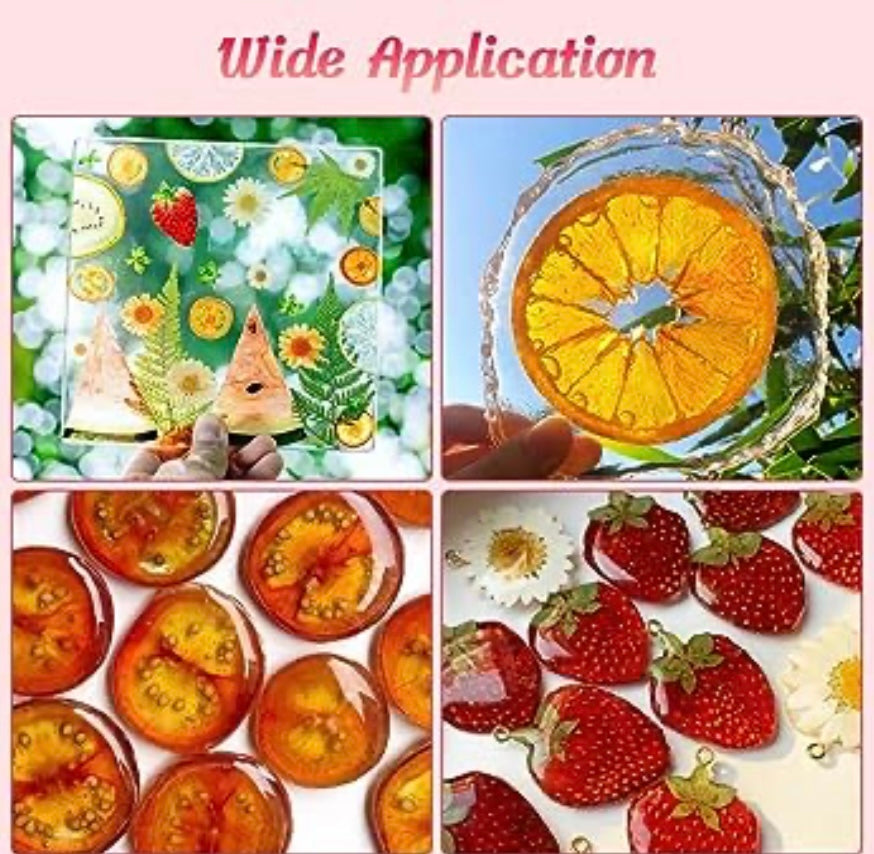 60+ Pieces Dried Pressed Flowers Fruits Set, Real Flowers Fruits for Resin, Natural Fruits Flowers Kit for Crapbooking DIY Art Crafts, Epoxy Resin Jewelry Molds, Candle, Soap Making, Nails DéCor