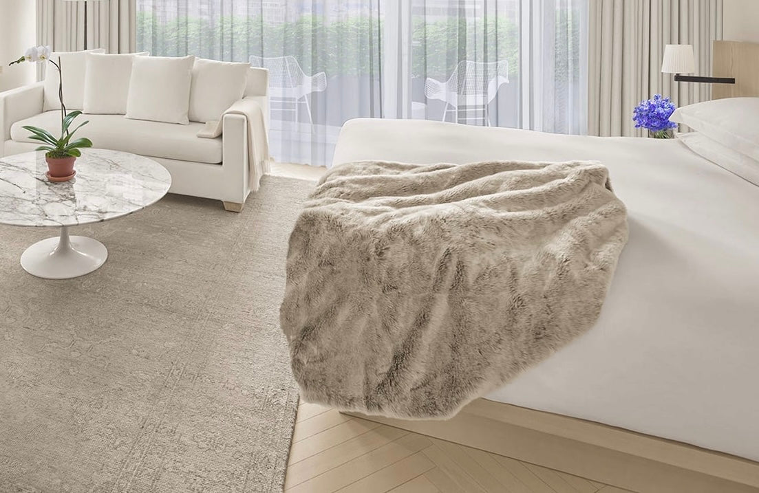 Times Square Faux Fur Throw (Edition Hotel) 60x70”