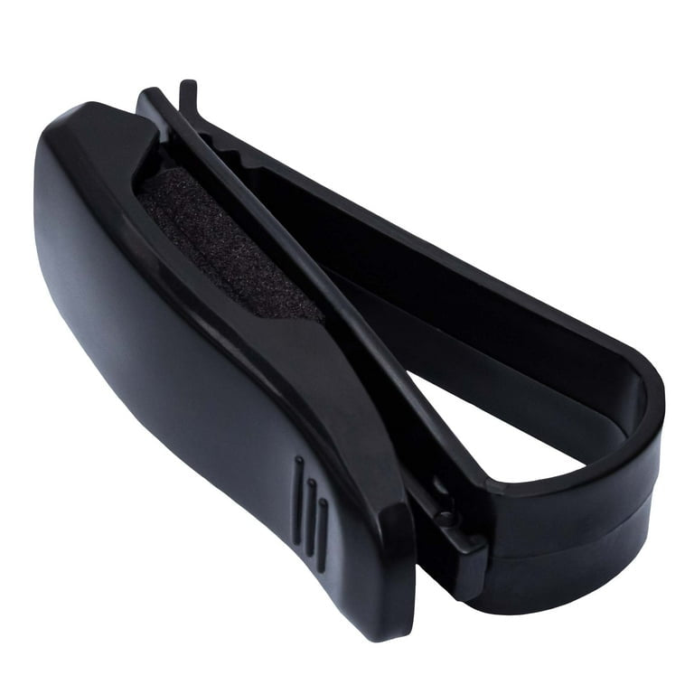 Set of 4 Sunglasses Holder, Car Sun Visor Clip for Eyeglasses, Glasses Organizer Rack for Cars, Black