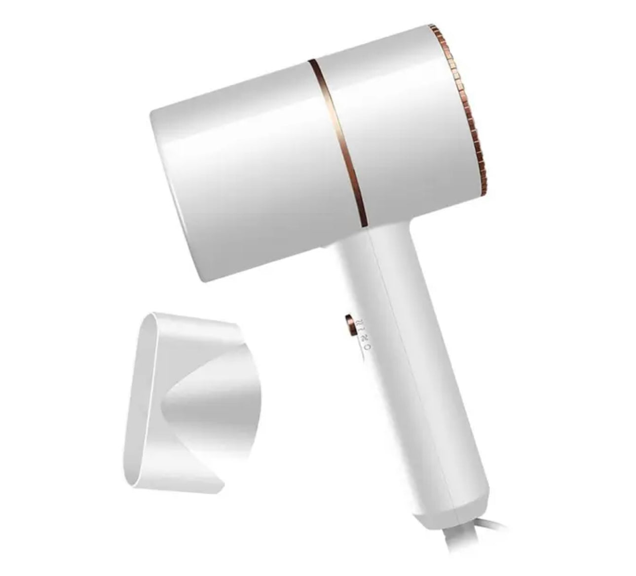 Hair Dryer Hot / Cold Air Hairdryer With Collecting Nozzle Blue Light Anion Blow Dryer For Home Travel Hotel Lightweight