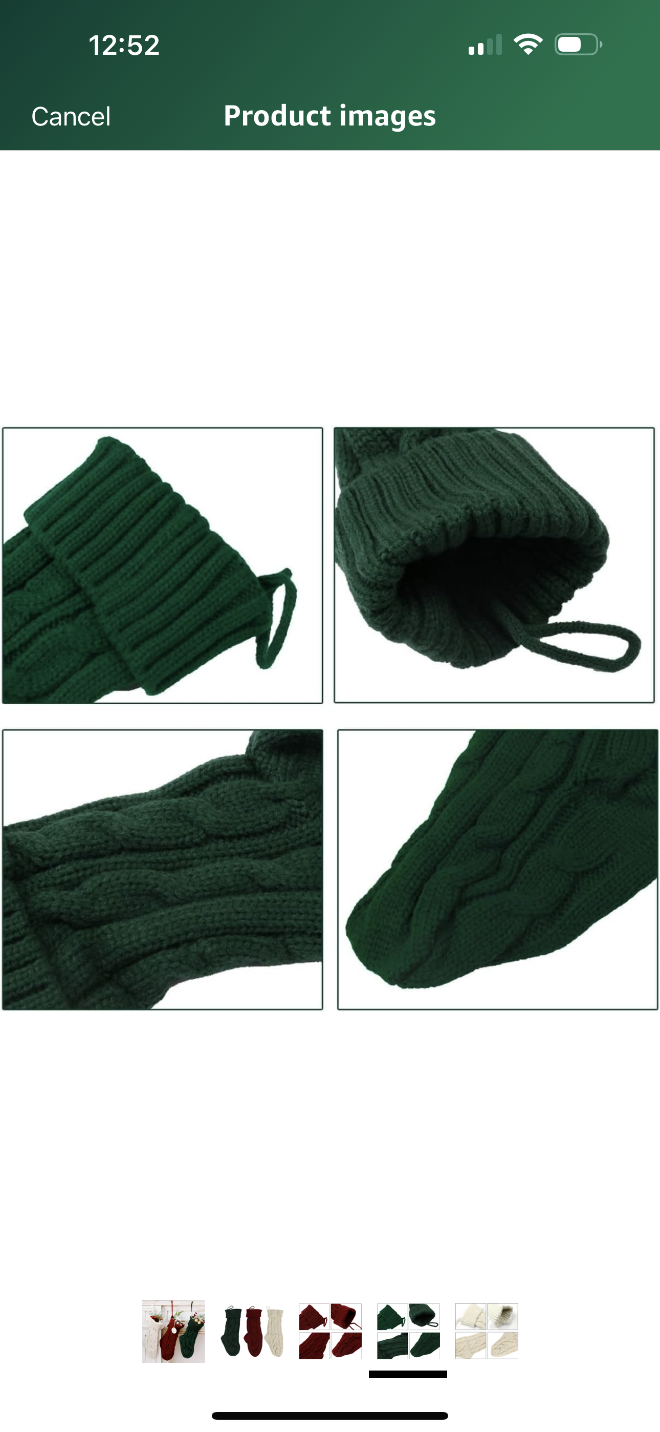 Knitted Christmas Stocking 20”. Can Be Customized by yourself.