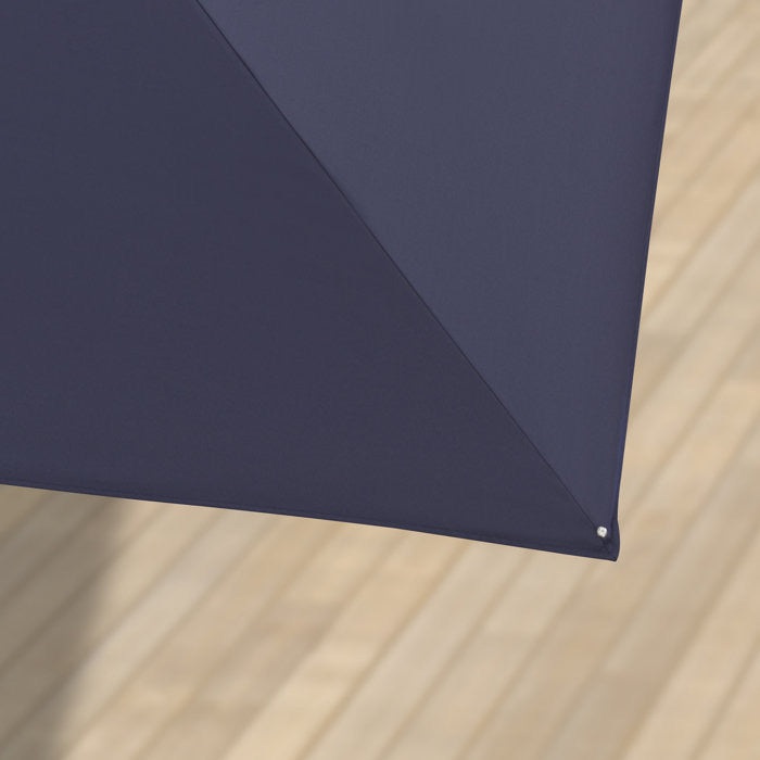 PURPLE LEAF 10x10 Ft Patio Umbrella Outdoor Cantilever Square Umbrella Aluminum Offset Umbrella with 360-degree Rotation for Garden Deck Pool Patio, Dark Blue