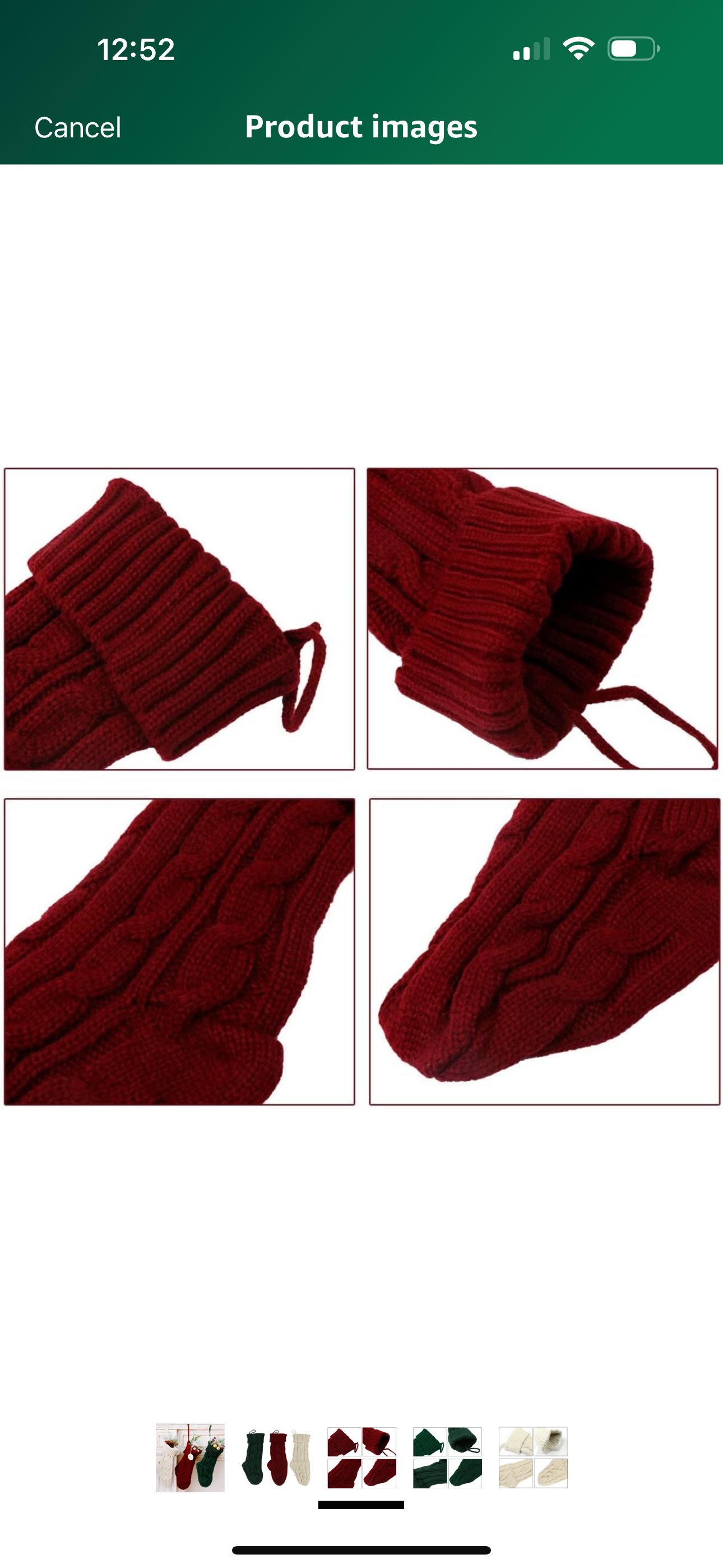 Knitted Christmas Stocking 20”. Can Be Customized by yourself.