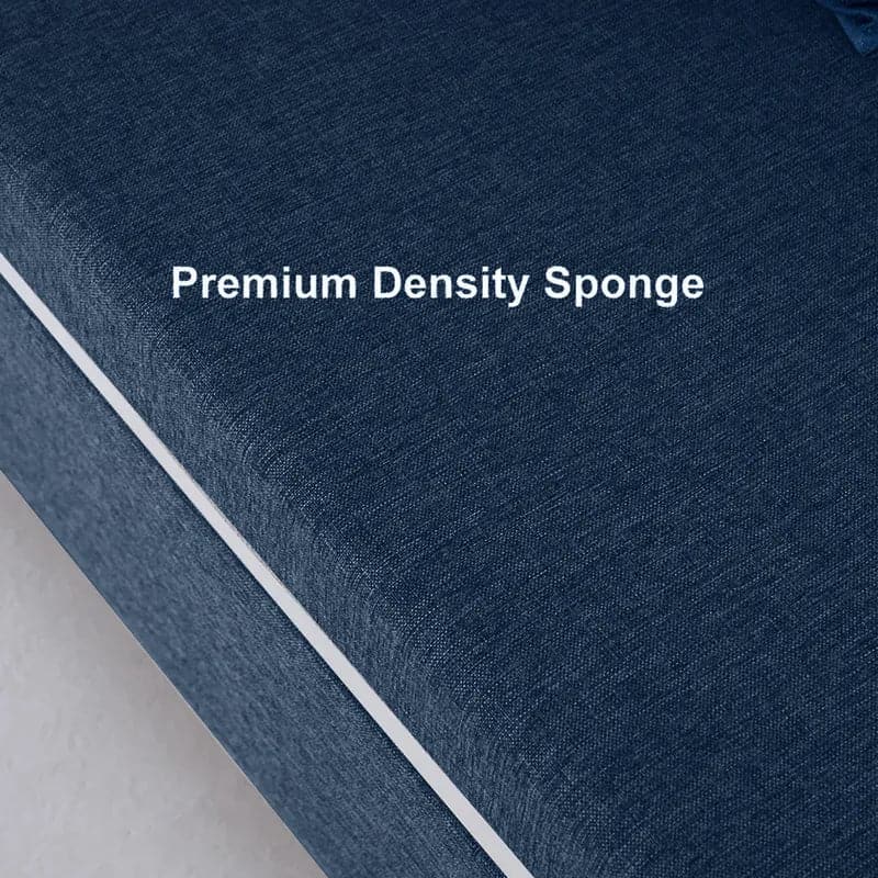 60” Queen Size. Sleeper Sofa Bed Loveseat Cotton & Linen Upholstered with Solid Wood Frame