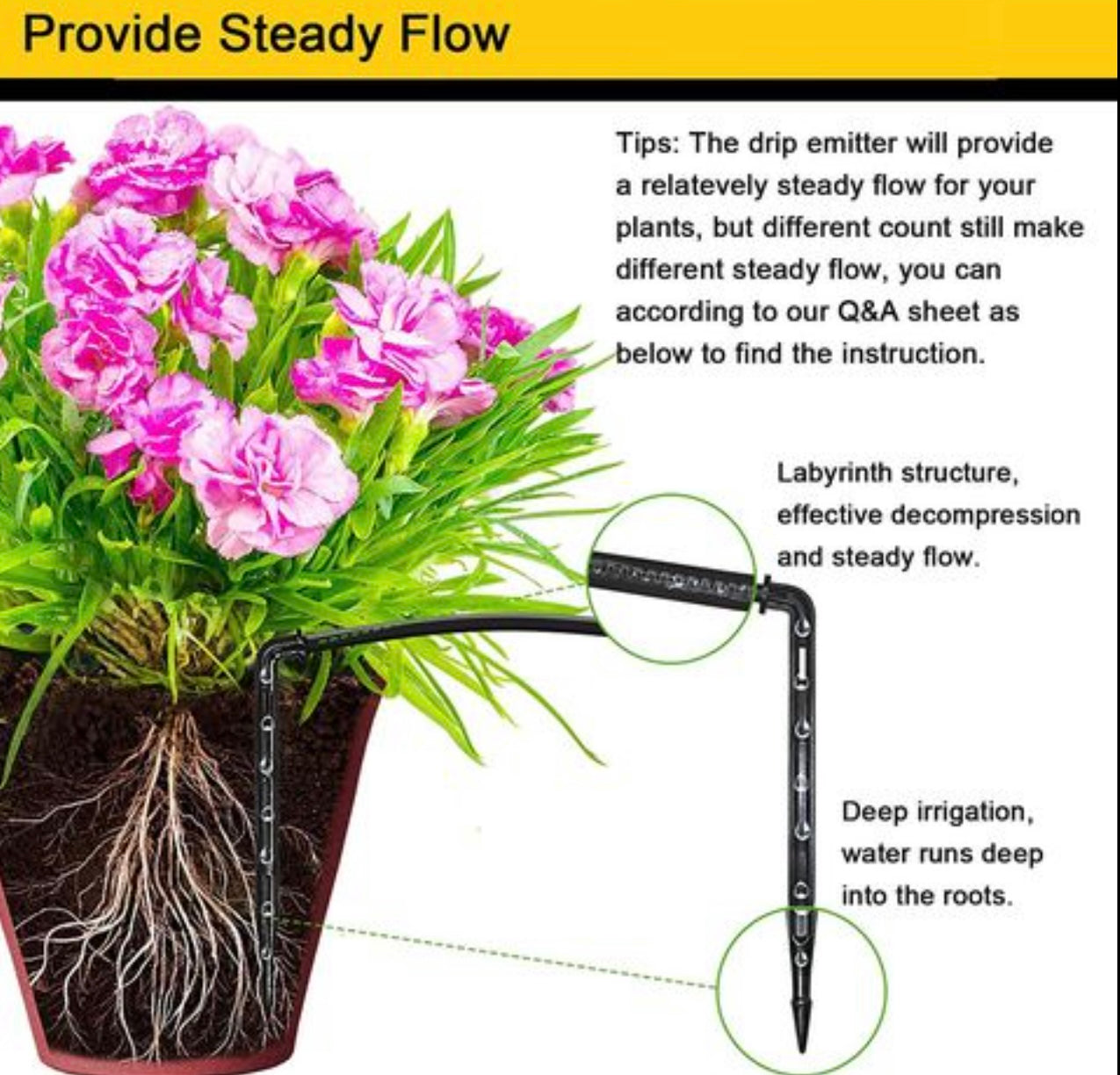 LCD Automatic Drip Irrigation Kit for 15 Plants, DIY Plant Self Watering System Device Digital