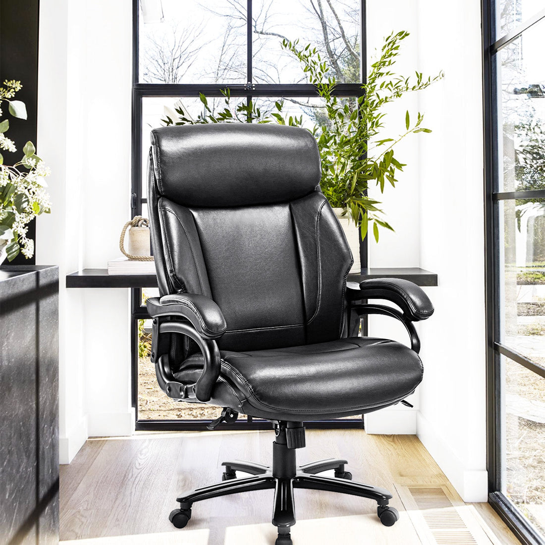 Executive Big and Tall 400lbs PU Leather Office Chair
