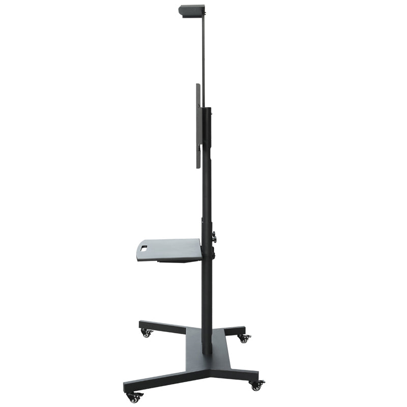 Adjustable Mobile TV Stand TV Cart for 55 to 80in Rolling TV Cart