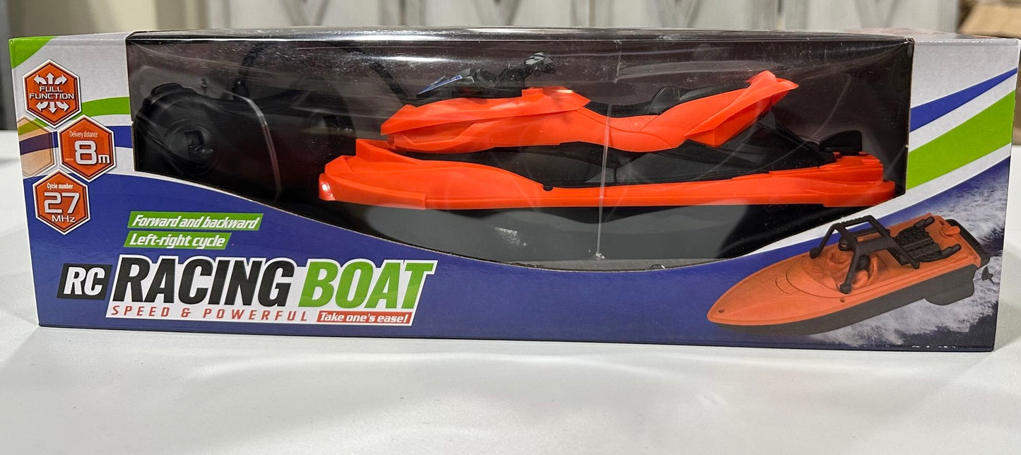 Remote Control Motor Boat, High Speed Remote Control Boat for Adults Orange