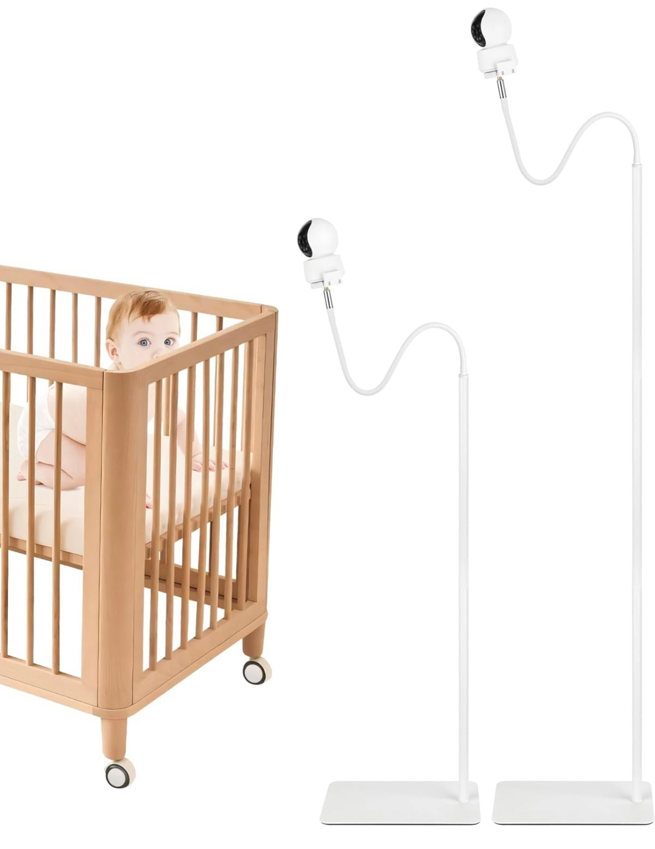 Crib Baby Monitor With Floor Stand Baby Monitor Mount Nanit Pro