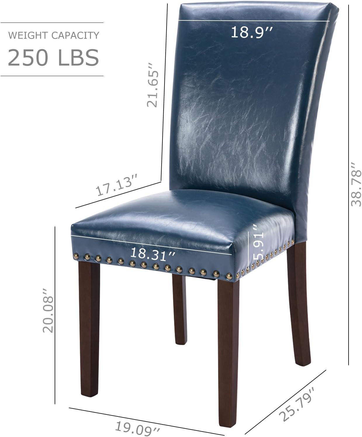 Parsons Blue Dining Chair (side chairs)