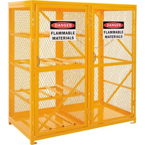 Cylinder Storage Cabinet DBL Door Combo 8 Horizontal/9 Vertical Cylinders