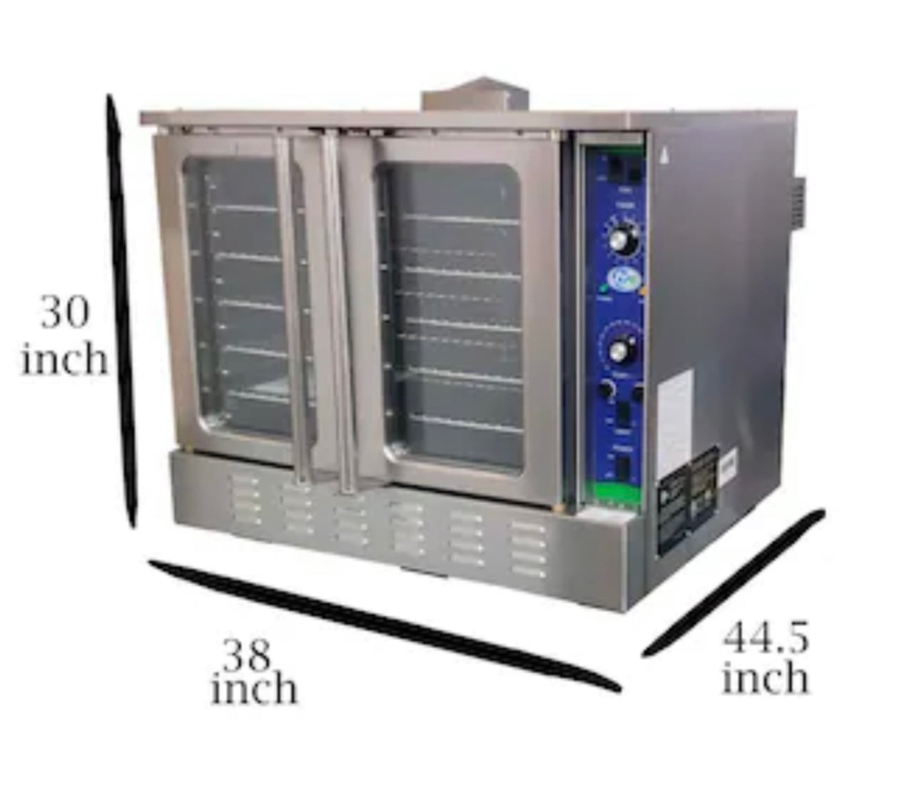 Cooler Depot 36-in Glass Top 1 Burner 10-cu ft Freestanding Electric Range (Stainless Steel)