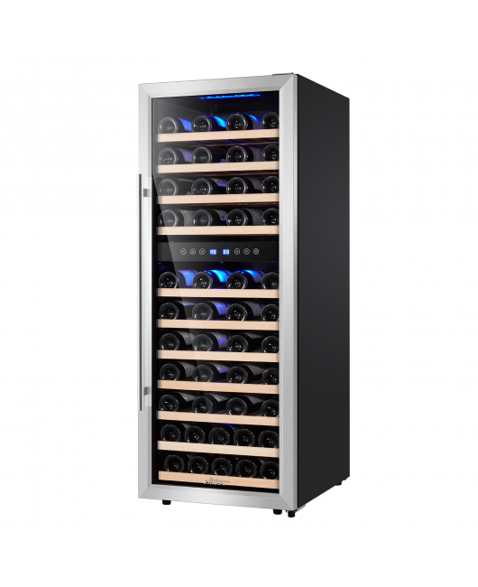 6.7 Cu.ft 73 Bottle Touch Control Compressor Wine Cooler Dual Zone