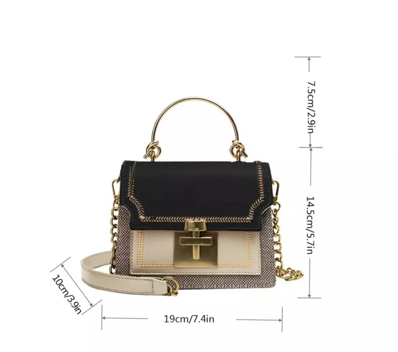 Portable Joker small bag fashion artificial leather chain shoulder crossbody bag
