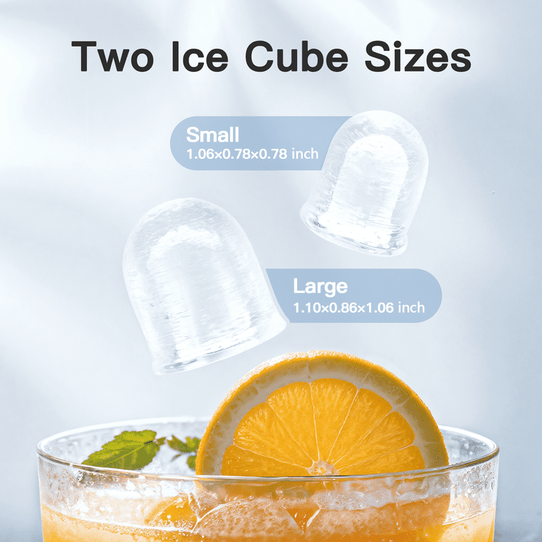 Countertop Ice Maker 26 lbs/24h 9 Cubes/6 Mins with Self-Cleaning Bullet Ice Maker for Home Office Bar Party