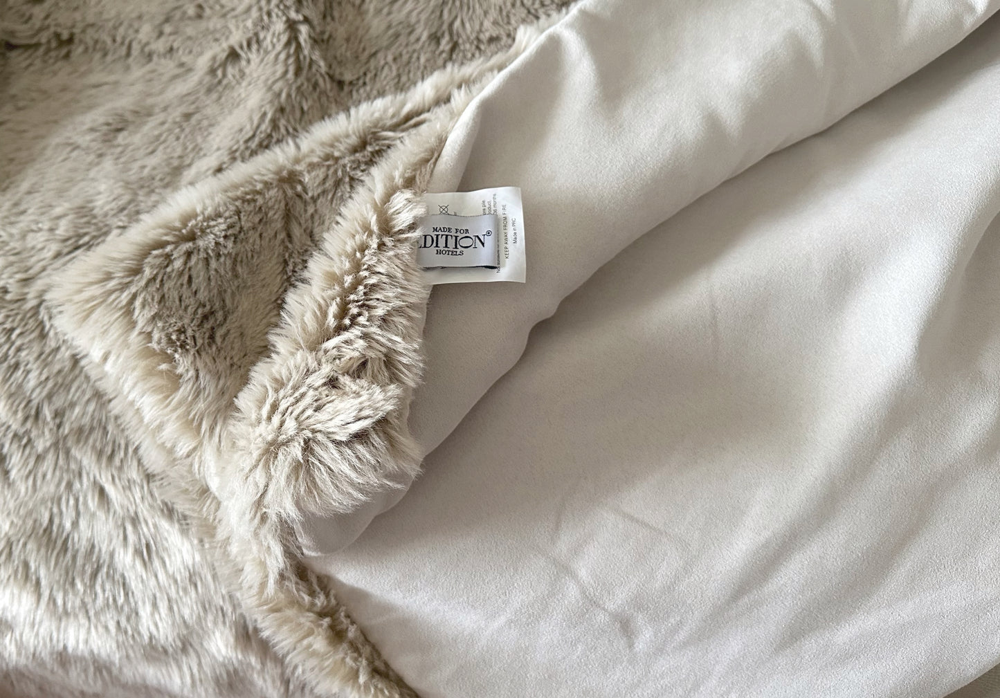 Times Square Faux Fur Throw (Edition Hotel) 60x70”