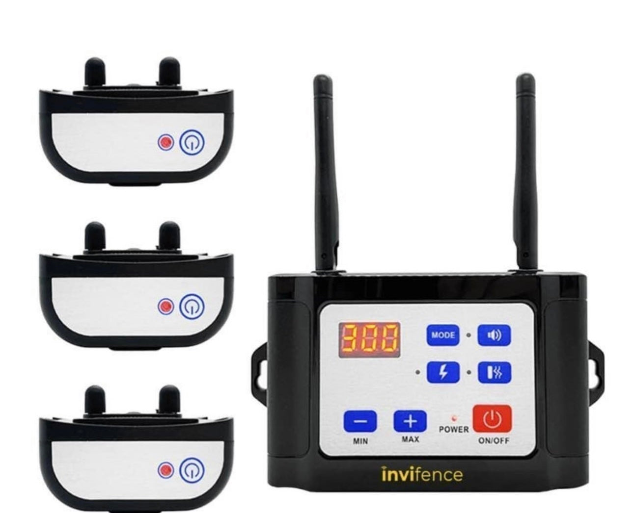 2 in 1 Petkitshop Wireless Dog Fence & Training Collar( 3 collars set)