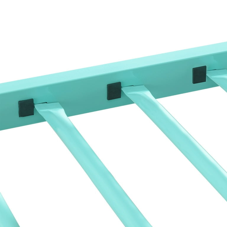 Twin-Over-Twin Bunk Beds with Heavy Duty Metal Frame and Ladder, Apple Green.(Excluding Mattress)