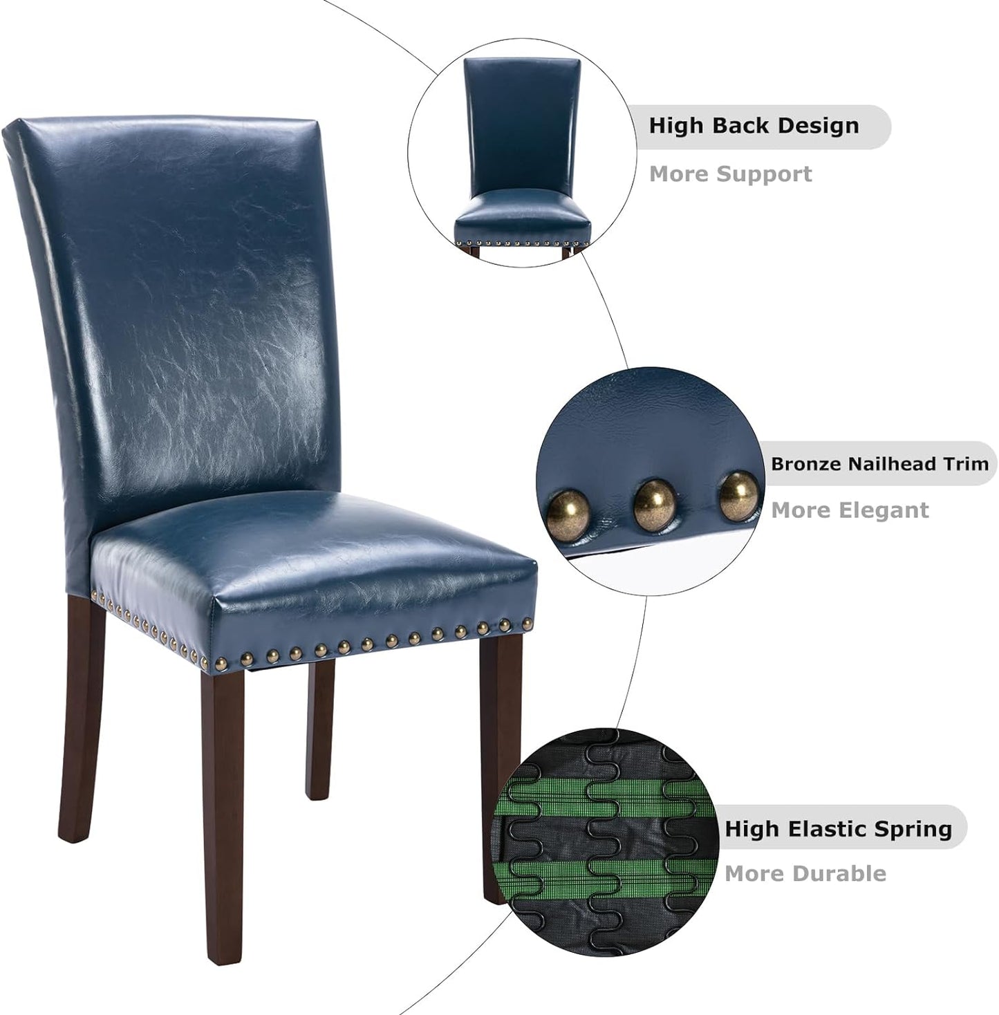 Parsons Blue Dining Chair (side chairs)