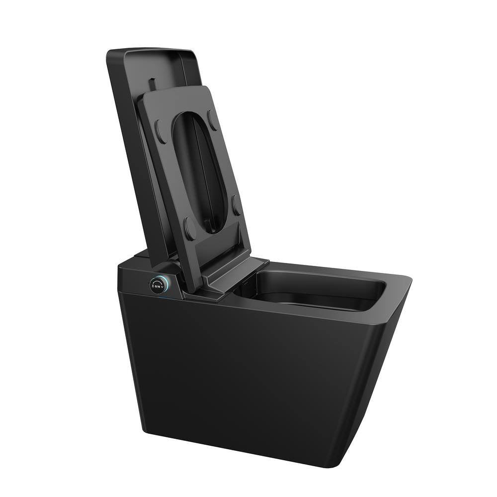 Smart Bidet Toilet for Bathroom with Remote Control, Modern Intelligent One Smart Bidet Toilet for Bathroom with Remote Control, Modern Intelligent One Piece Tankless Toilet with Auto Open/Close Lid, Auto Dual Flush, Heated Bidet Seat, Warm Water and Dry.