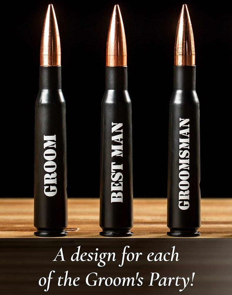 Groomsmen Gifts for Wedding - Engraved ‘GROOMSMAN' 50 Cal Bottle Opener I Set of 1 I Groomsman Gifts for Wedding I Perfect for Groomsmen Proposal I Groomsman Proposal Gifts