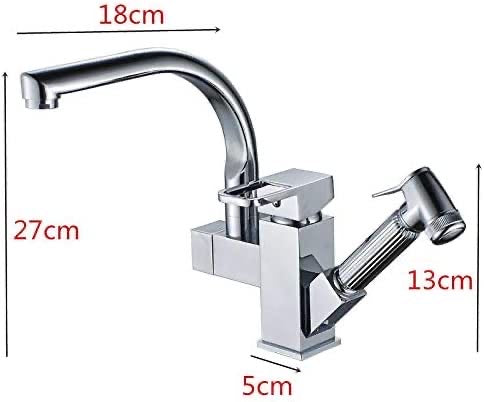 New year special offer🎁🎁Kitchen Sink Taps Kitchen Faucet Double Use Pull Out Sink Mixer Tap Hot Cold Water Tap