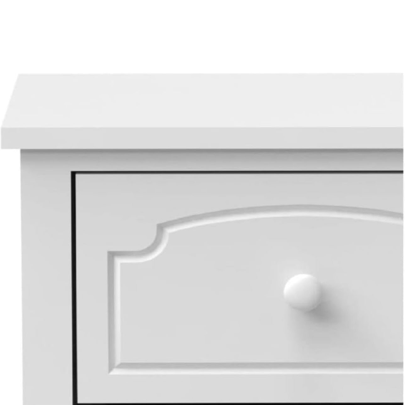 White Nightstand with Drawers, Solid Wood Sofa Table End Table Side Table for Small Place, Modern Night Stand Bedside Table for Living Room Bedroom, White