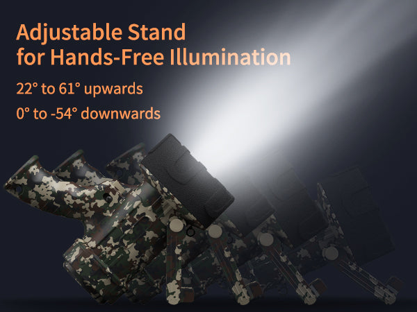 Rechargeable Spotlight Flashlight,1000,000 lumens Hand held Spotlight Waterproof Flashlight Hunting Lamp with red Filter (Camouflage Green)