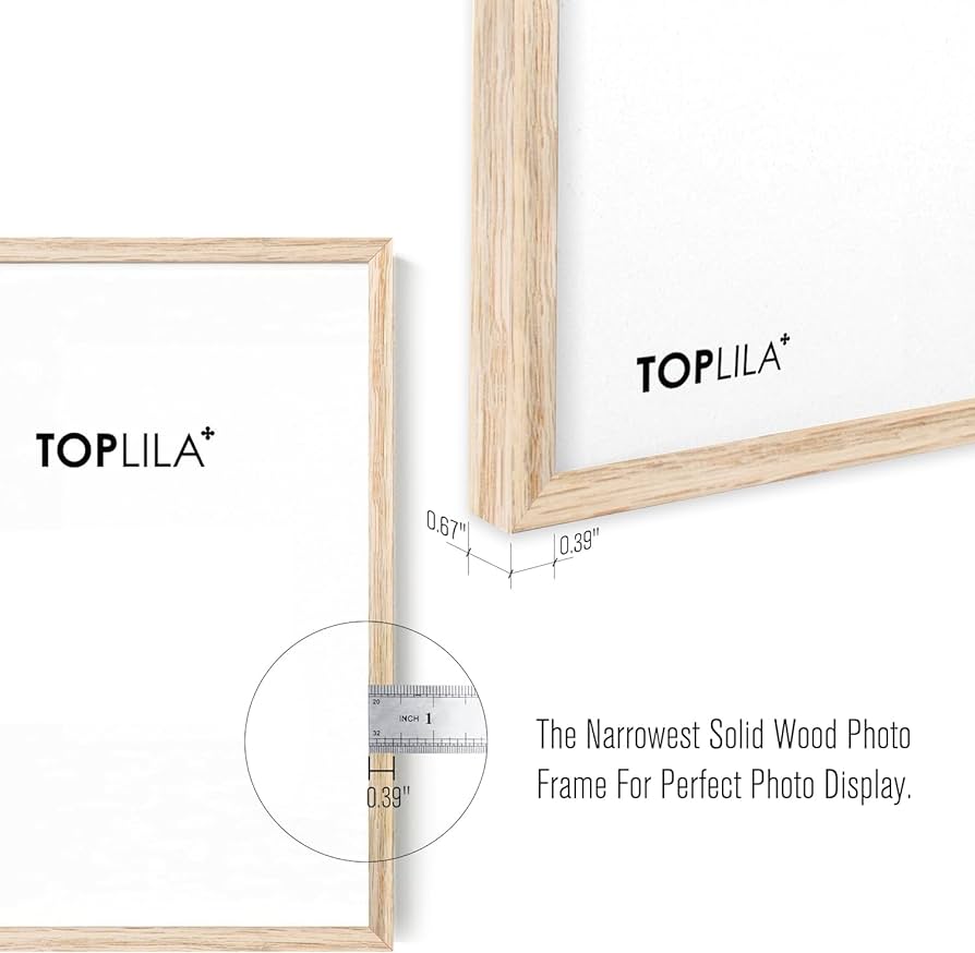 12x18 Oak Wood Picture Frame,Thin Border 12x18 Natural Solid Wood Photo Frame,Poster Frame Wall Photo Frame $8/pc