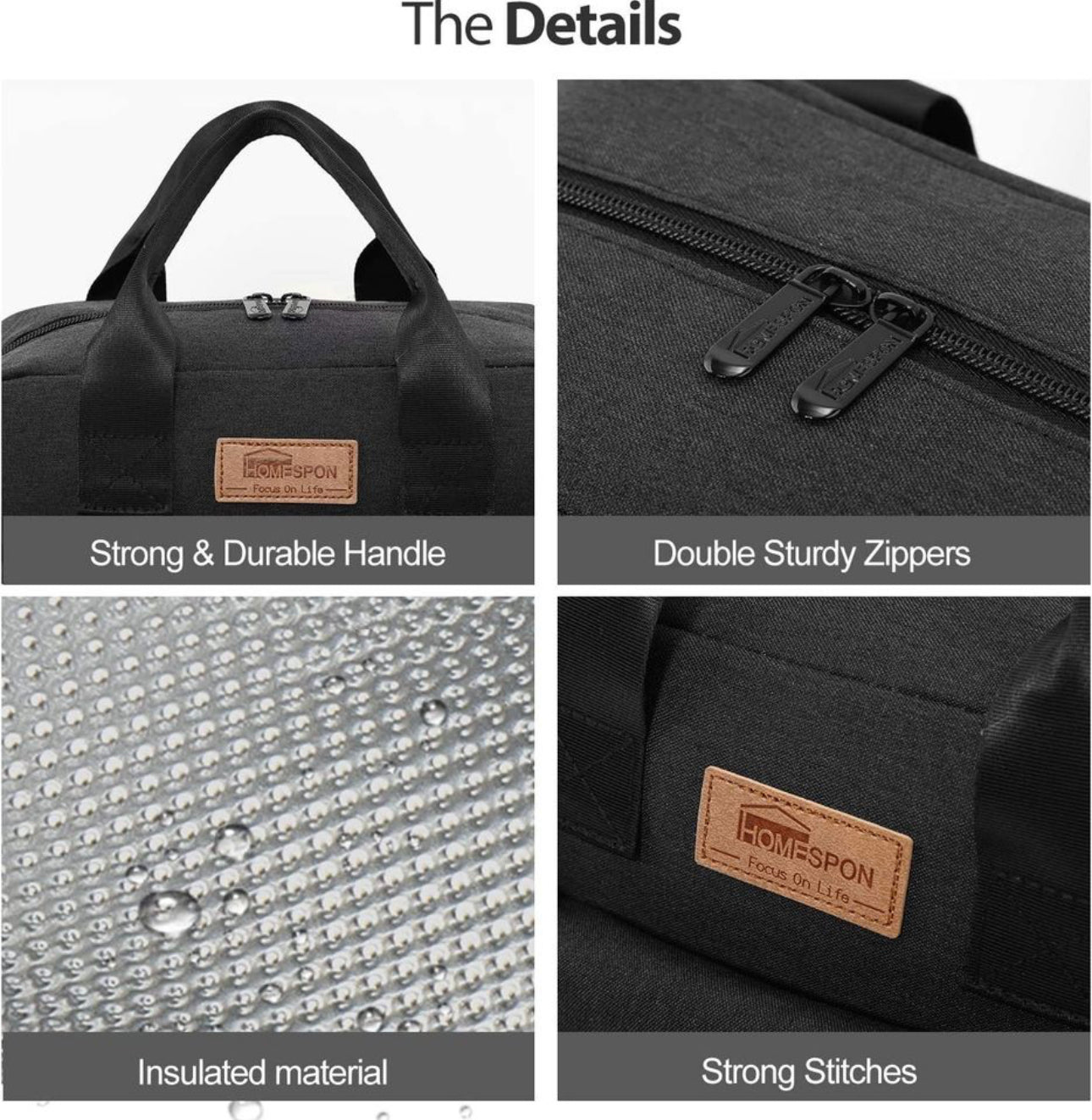 Insulated Lunch Bag Tote Box Cooler Bag Lunch Container,Large